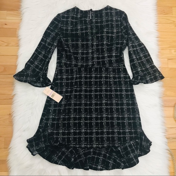 Nanette Lepore Metallic Flounce Fit & Flare Dress - Picture 3 of 16